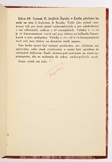 Jindřich Štyrský (1899-1942) Bohuslav Brouk (1912-1978) - EMILIE PŘICHÁZÍ KE MNĚ VE SNU