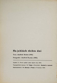 Jindřich Heisler (1914-1953) Jindřich Štyrský (1899-1942) - NA JEHLÁCH TĚCHTO DNÍ