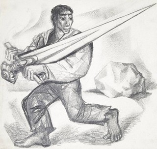 Míla Doleželová (1922-1993) - SOUBOR ČTRNÁCTI KRESEB KE KNIZE ZPÍVAJÍCÍ HOUSLE - CIKÁNSKÉ POHÁDKY