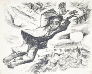 Míla Doleželová (1922-1993) - SOUBOR ČTRNÁCTI KRESEB KE KNIZE ZPÍVAJÍCÍ HOUSLE - CIKÁNSKÉ POHÁDKY