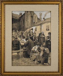 Viktor Oliva (1861-1928) - JÍDLO PRO CHUDÉ