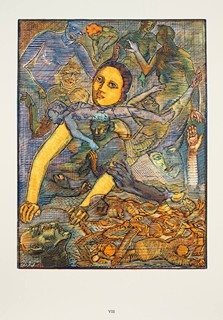 Otokar Březina (1868-1929) Josef Váchal (1884-1969) - RUCE, SBÍRKA BÁSNÍ A OBRAZOVÁ PŘÍLOHA