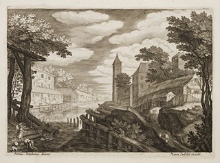 Marco Sadeler - ČTYŘI GRAFICKÉ LISTY S KRAJINAMI PODLE PIETERA STEVENSE