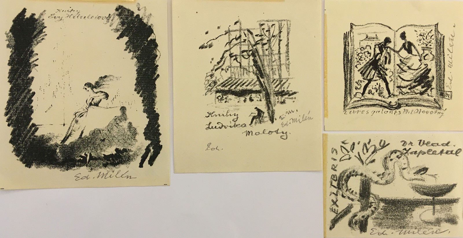 Eduard Milén (1891 - 1976) - Konvolut grafických listů