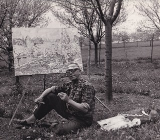 Antonín Gribovský (1933 - 1989) - Portrét malíře