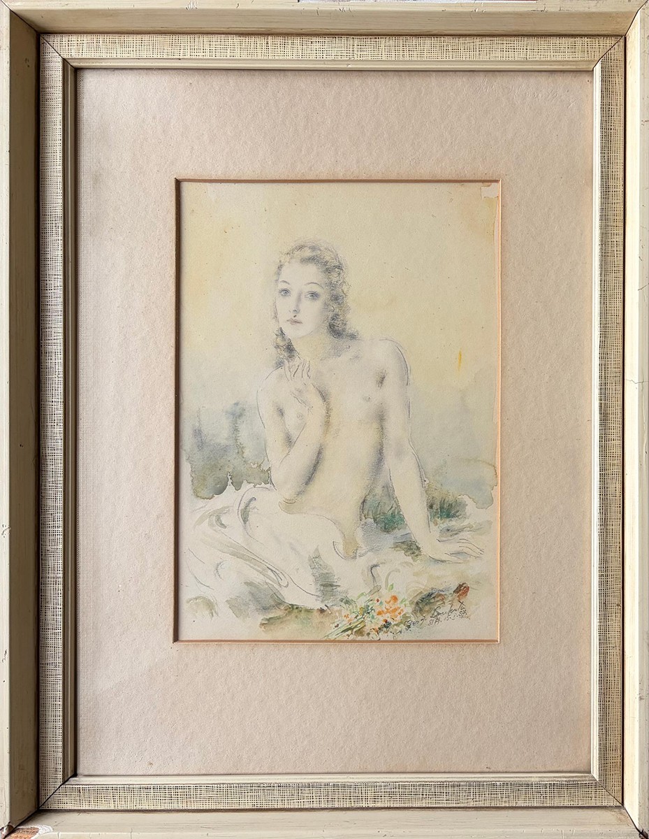 Loukota Josef - Sedící žena - akt