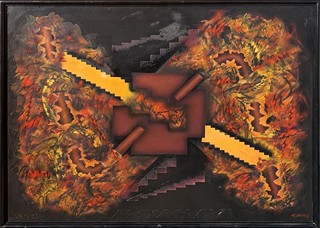 Brun Robert - Oranžový abstrakt
