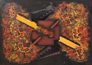 Brun Robert - Oranžový abstrakt