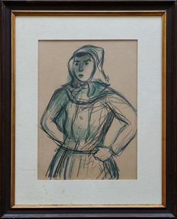 Milly Dezider - Žena v šátku