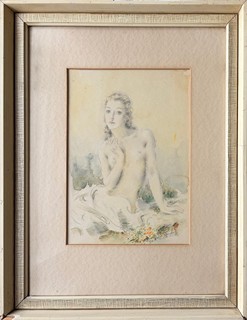Loukota Josef - Sedící žena - akt