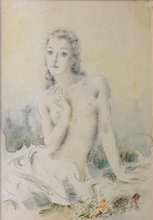 Loukota Josef - Sedící žena - akt