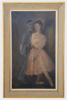 Miloslava Vrbová Štefková (1909 - 1991) - Pierrot a Kolombína