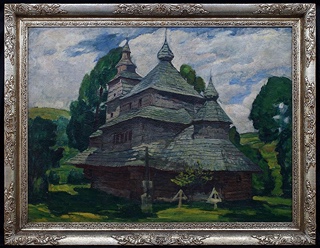 Antonín Hudeček (1872 - 1941) - Kostel sv. Mikuláše ve Zboji
