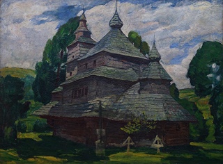 Antonín Hudeček (1872 - 1941) - Kostel sv. Mikuláše ve Zboji