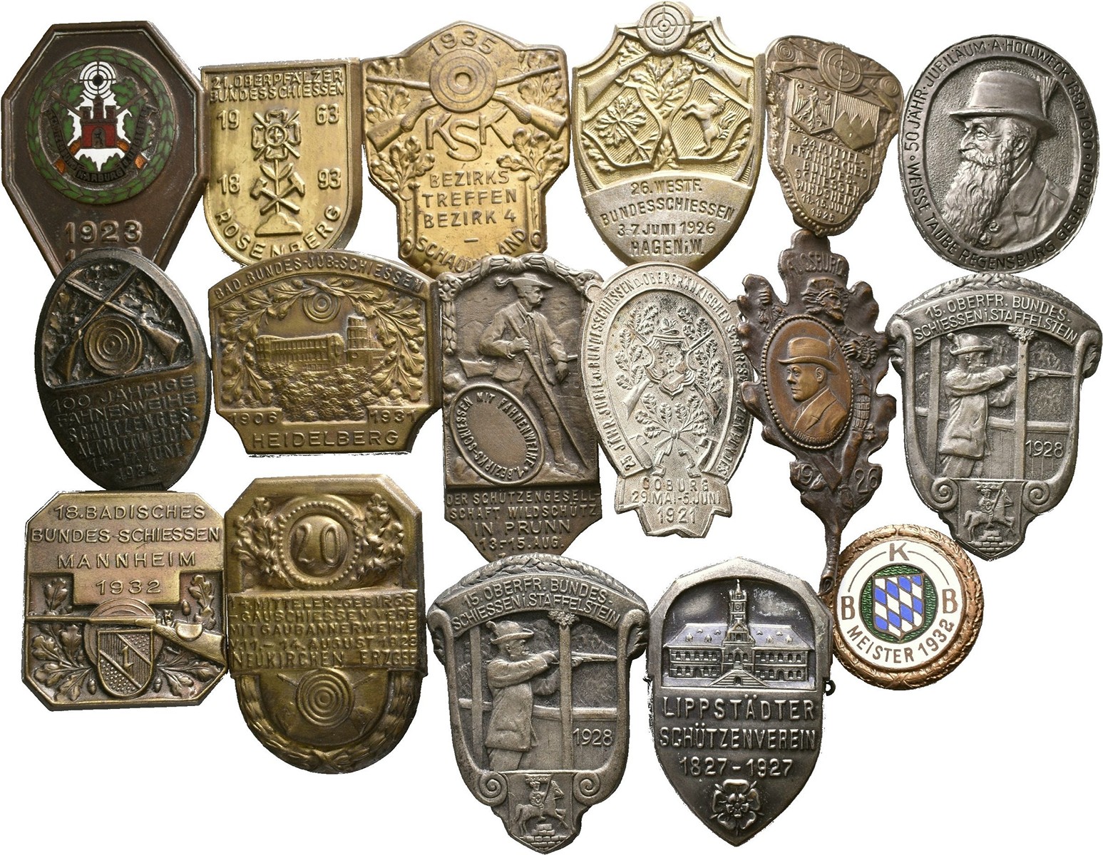 Shooting medals - foreign
