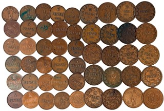 Coinages for Finland, Nicholas II., 1894 - 1917