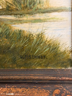 Fischhof Georg (1859 - 1914) - Krajina s divokými kachnami