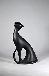 Jaroslav Ježek (1923 - 2002) - Soška, Kočka, Karlovarský porcelán