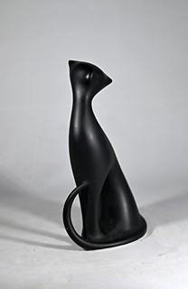 Jaroslav Ježek (1923 - 2002) - Soška, Kočka, Karlovarský porcelán