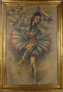 Jaroslav Štika (1906 - 1940) - Tanečnice - VELKÝ FORMÁT!!!