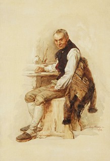 AUGUSTÍN NĚMEJC (1861-1938) - Muž v plzenskom kroji