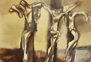 VINCENT HLOŽNÍK (1919-1997) - Na Golgote