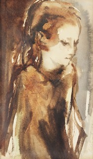 VINCENT HLOŽNÍK (1919-1997) - Dievča