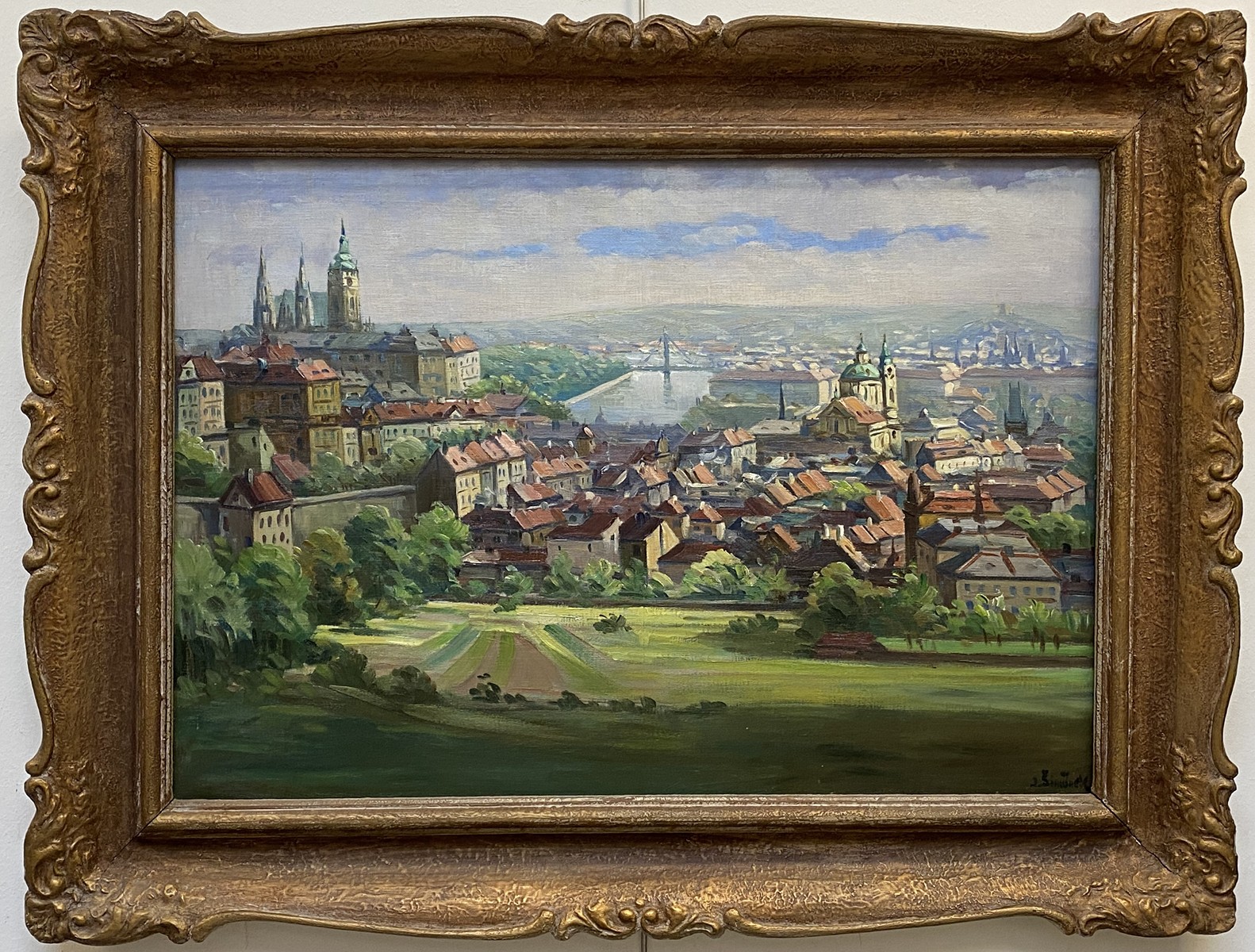 Jaroslav Šimůnek - Pohled na Prahu z Nebozízku