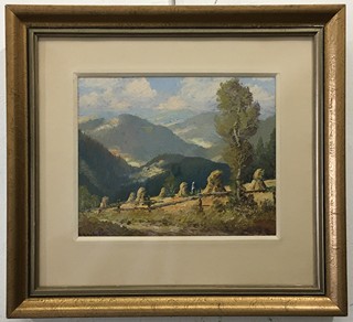 Adolf Hajduček - Žně v Beskydách