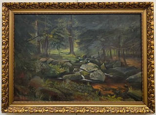 Jan Jílek (1905 - 1982) - U potoka v lese