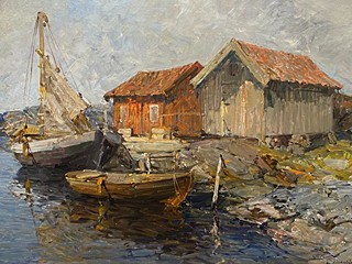 Hugo Öfverström - Rybářské chaty