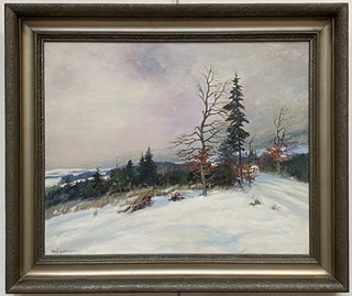 Gustav Porš - Zimní krajina z Českomoravské vysočiny