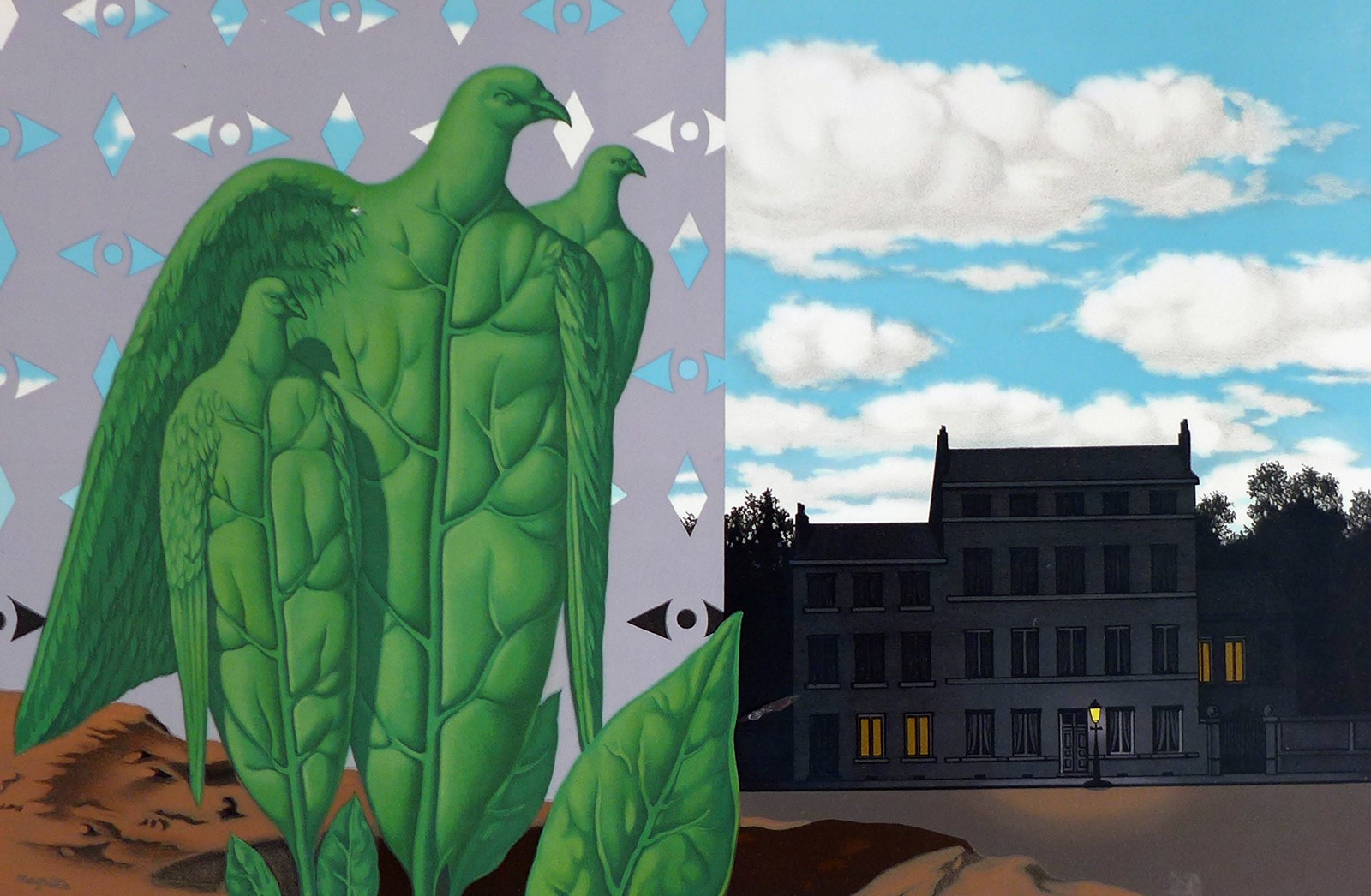 René Magritte (podle) (1898 - 1967) BE - Les Grands Oiseaux sont ceux de l'isle au Trésor