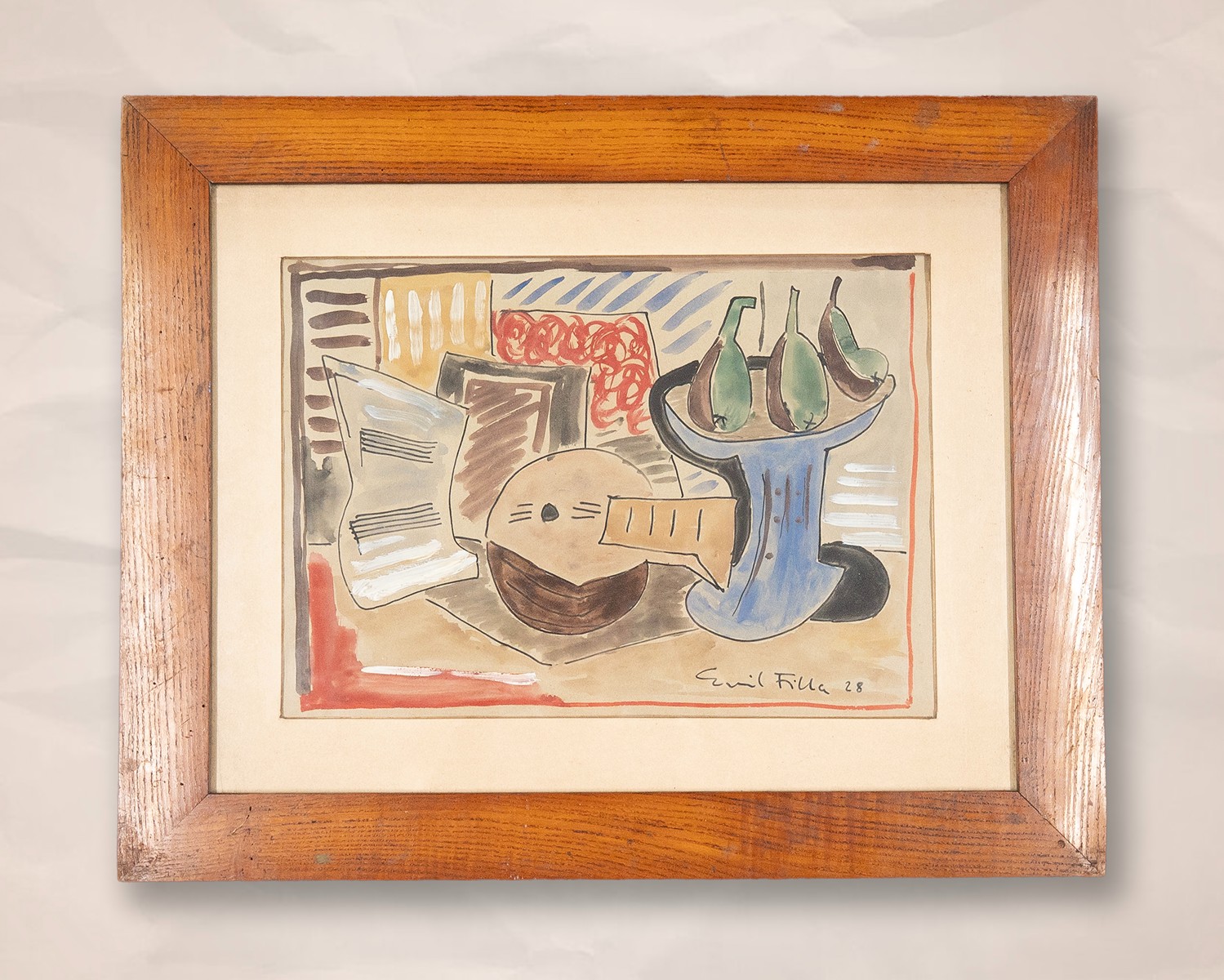 Emil Filla (1882 - 1953) - Zátiší s mandolínou