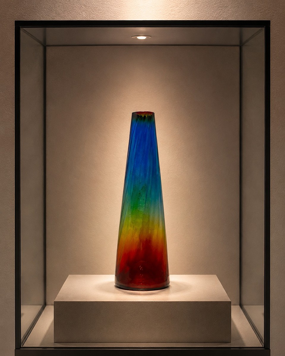 Jan Gabrhel (1930 - 2017) - Iconic Rainbow Sommerso Vase