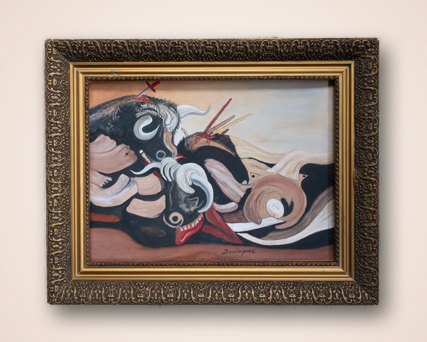 Oscar Dominguez (1906 - 1957) - Toros Moribundos II. (Dying Bulls II.)