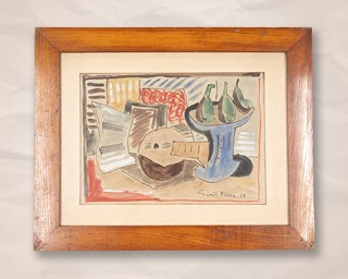 Emil Filla (1882 - 1953) - Zátiší s mandolínou