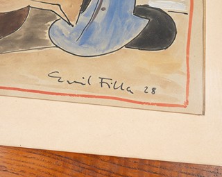Emil Filla (1882 - 1953) - Zátiší s mandolínou