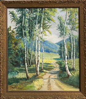 Summer Landscape with Birches