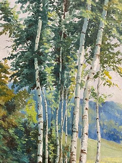 Summer Landscape with Birches