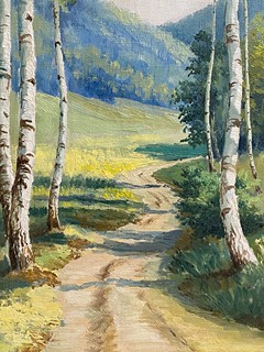 Summer Landscape with Birches