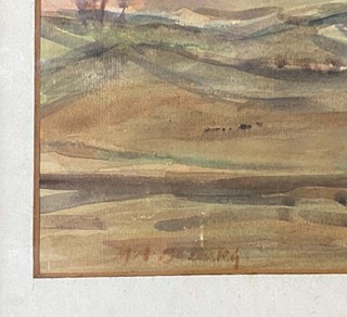 Miloš Alexander Bazovský (1899 - 1968) - French landscape at sunset