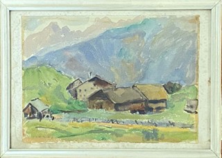 Miloš Alexander Bazovský (1899 - 1968) - Mountain cottage’s