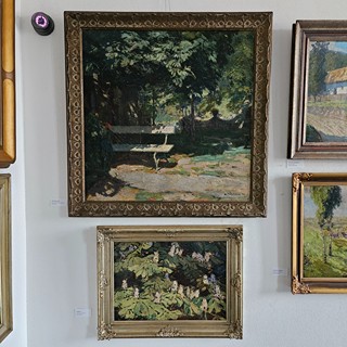 Alois Kalvoda - Kvetoucí kaštany (Dílo aktuálně zapůjčeno na výstavě)