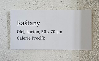 Alois Kalvoda - Kvetoucí kaštany (Dílo aktuálně zapůjčeno na výstavě)