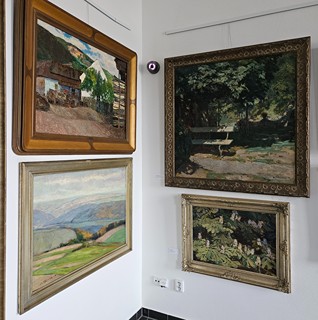 Alois Kalvoda - Kvetoucí kaštany (Dílo aktuálně zapůjčeno na výstavě)