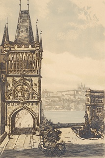 Vladislav Röhling (1878 - 1949) - STAROMĚSTSKÁ VĚŽ KARLOVA MOSTU