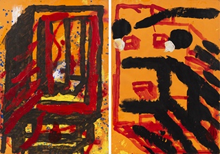 Stanislav Filko (1937 - 2015) - UNTITLED – OBOUSTRANNÁ MALBA
