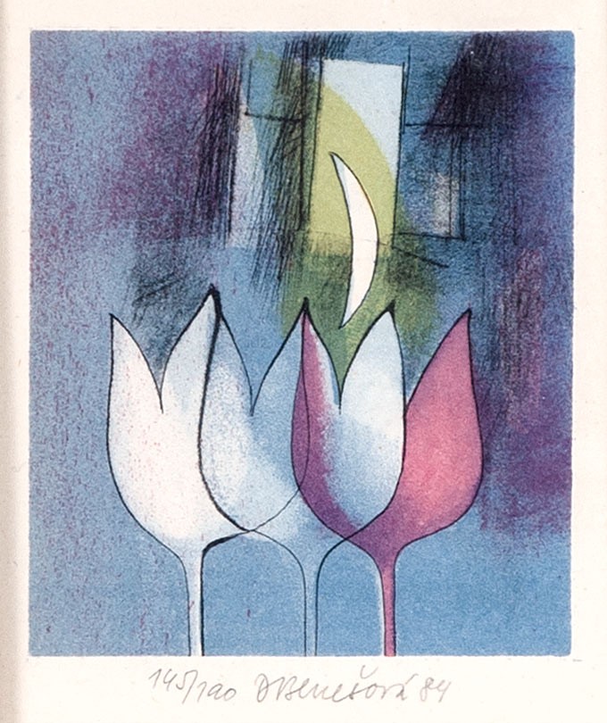 Daniela Benešová 1929 - Tulipány a měsíc