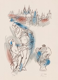 František Zálešák 1929 - Sochy z Vrtbovské zahrady